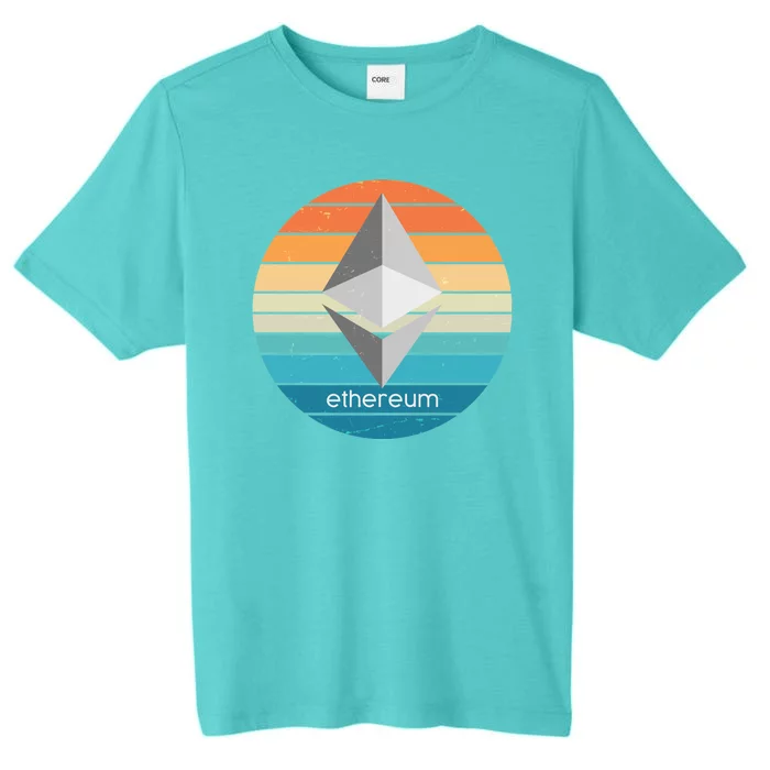 Ethereum Crypto Currency Vintage Colors ChromaSoft Performance T-Shirt