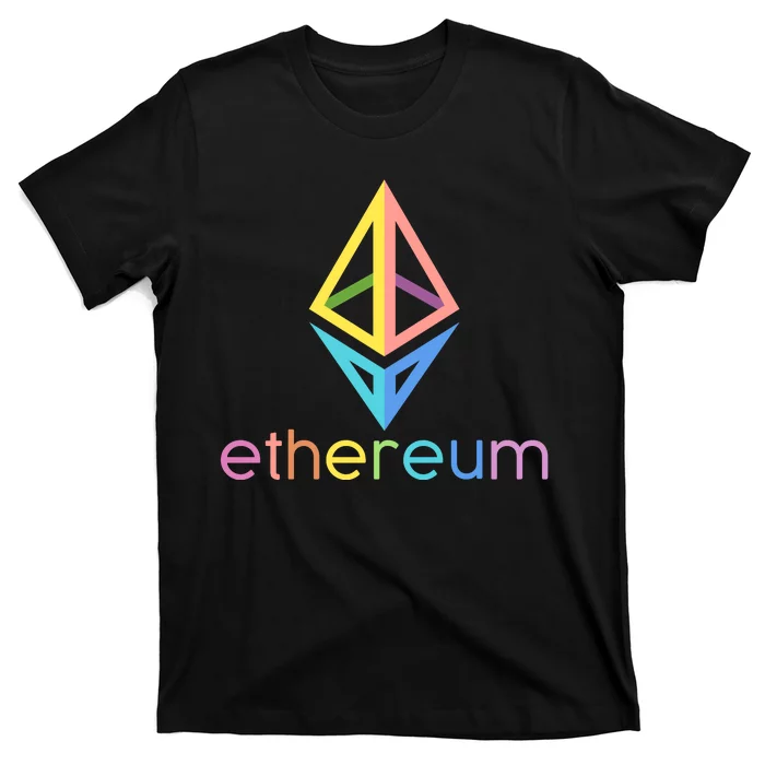 Ethereum Diamond Rainbow Logo T-Shirt