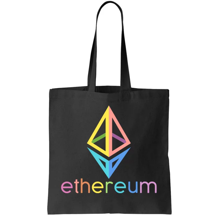 Ethereum Diamond Rainbow Logo Tote Bag