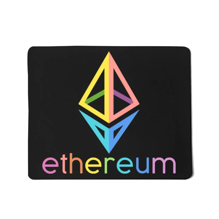 Ethereum Diamond Rainbow Logo Mousepad