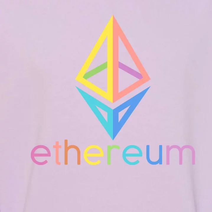 Ethereum Diamond Rainbow Logo Garment-Dyed Sweatshirt