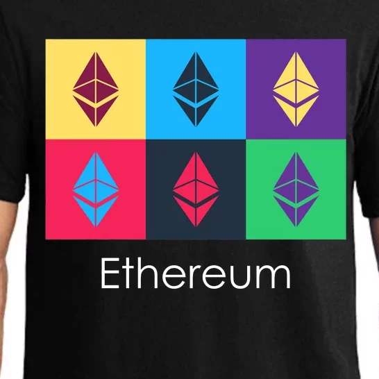 Ethereum ETH Pop Art Crypto Currency Logo Pajama Set