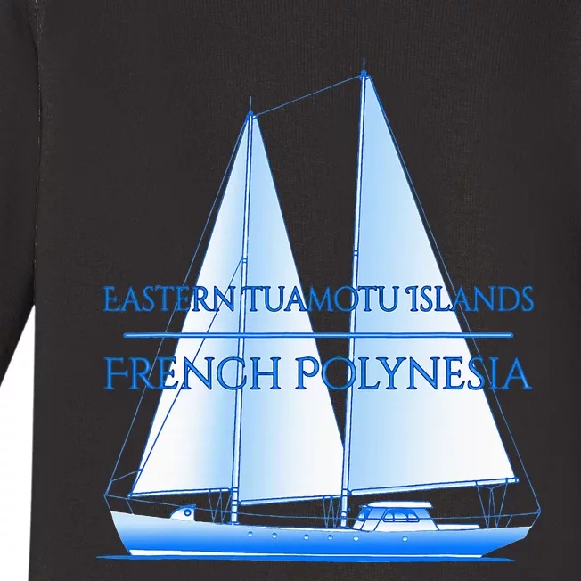 Eastern Tuamotu Islands Coastal Nautical Sailing Sailor Baby Long Sleeve Bodysuit