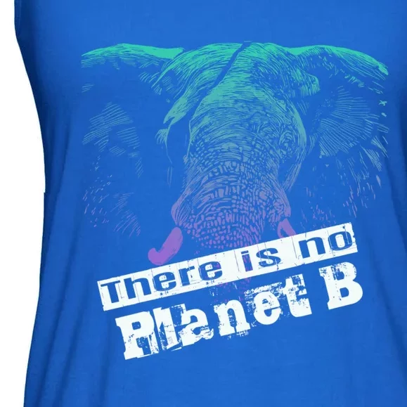 Elephant: There Is No Planet B Gift Climate Change Is Real! Funny Gift Ladies Essential Flowy Tank