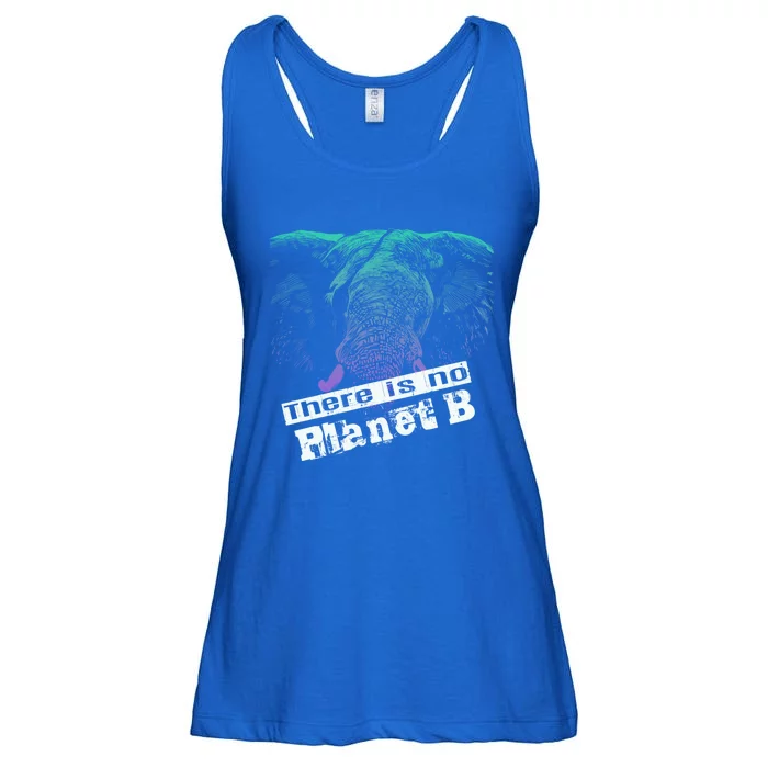 Elephant: There Is No Planet B Gift Climate Change Is Real! Funny Gift Ladies Essential Flowy Tank