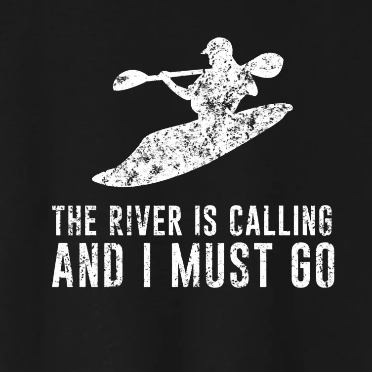 E:\Upload Tool\Media\Hoanew\Whitewater Kayak The River Is Calling Kayaking Women's Crop Top Tee