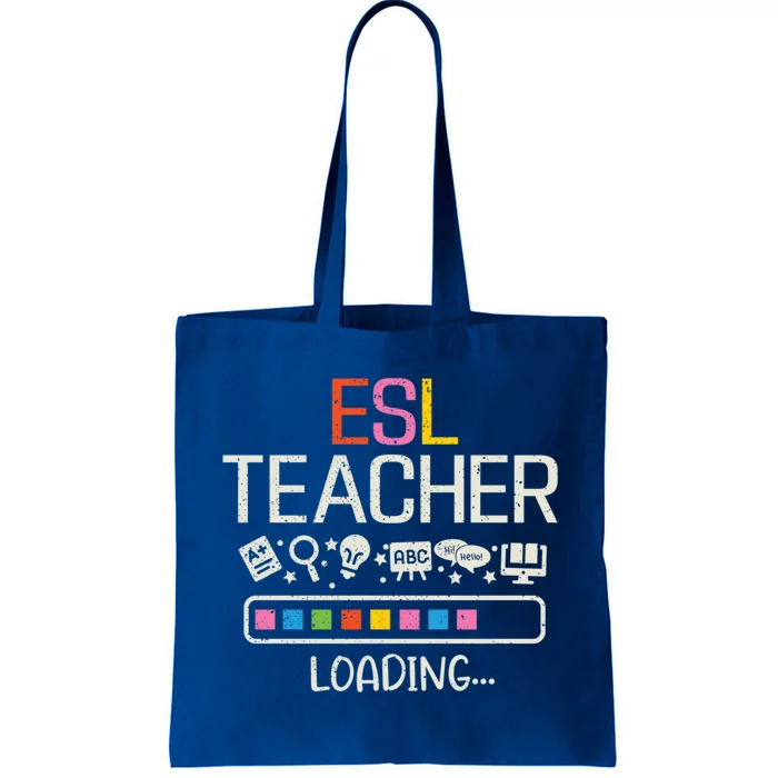 Esl Teacher Loading Back To School English Second Language Gift Tote Bag