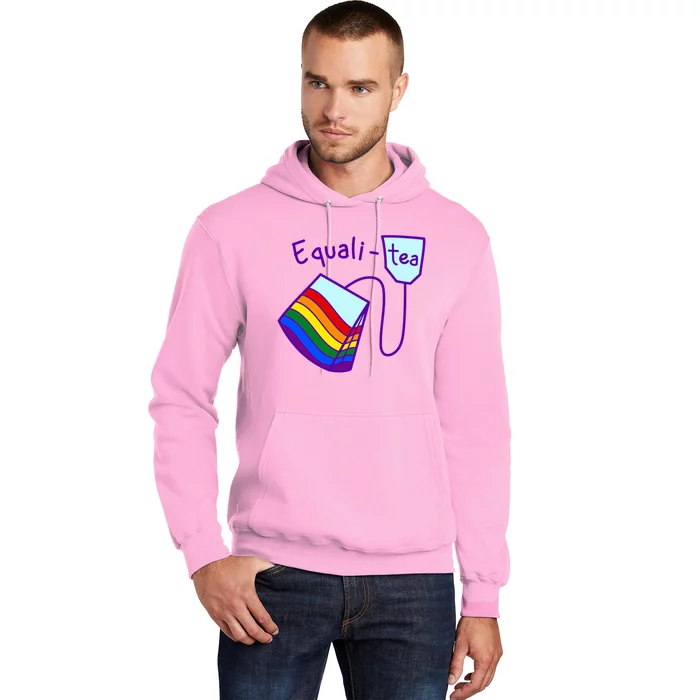 Equality Tea LGBTQ Pride Rainbow Flag Hoodie