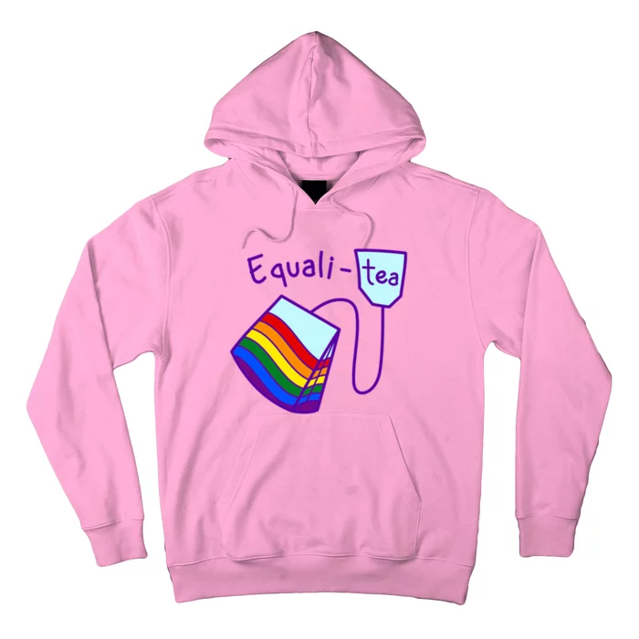 Equality Tea LGBTQ Pride Rainbow Flag Hoodie