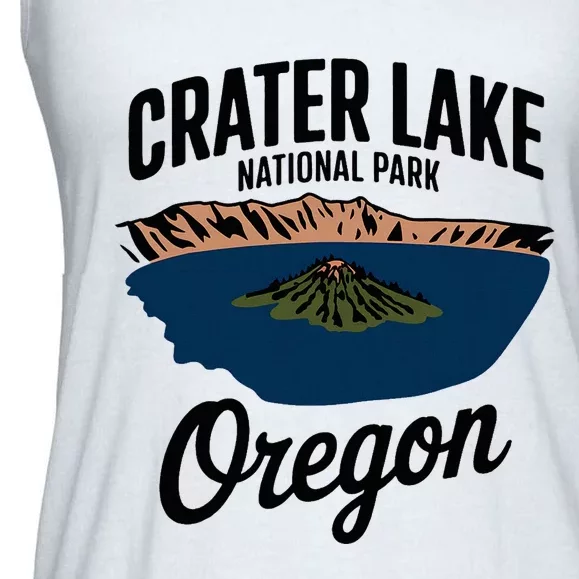 Explore The Majestic Crater Lake National Park Oregon Ladies Essential Flowy Tank