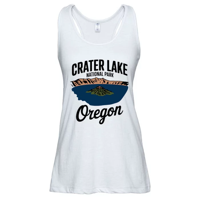 Explore The Majestic Crater Lake National Park Oregon Ladies Essential Flowy Tank