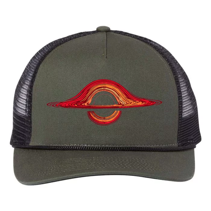 Exploring the Mysteries of Black Holes Retro Rope Trucker Hat Cap