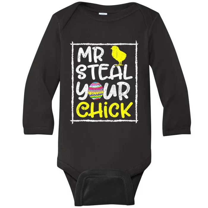 Easter Toddlers Mr Steal Your Funny Spring Humor Baby Long Sleeve Bodysuit