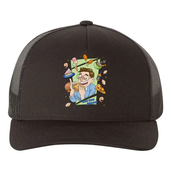 Eat The Menu KeithS Food Bounty Yupoong Adult 5-Panel Trucker Hat