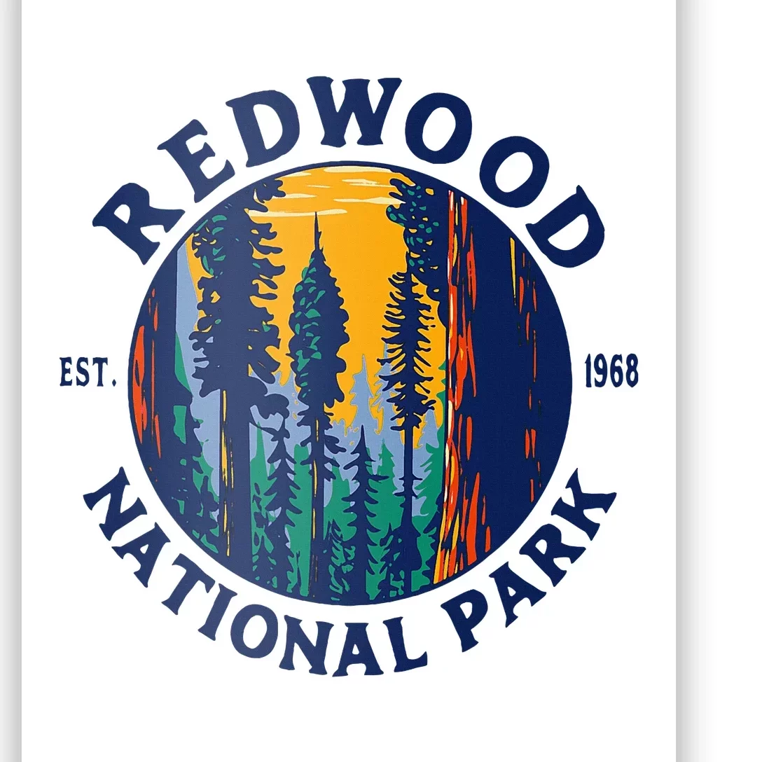 Explore the Majestic Redwood National and State Parks in California Poster