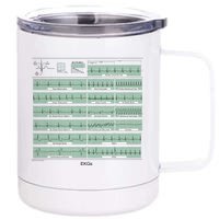 EKG Training Mug 12 oz Stainless Steel Tumbler Cup