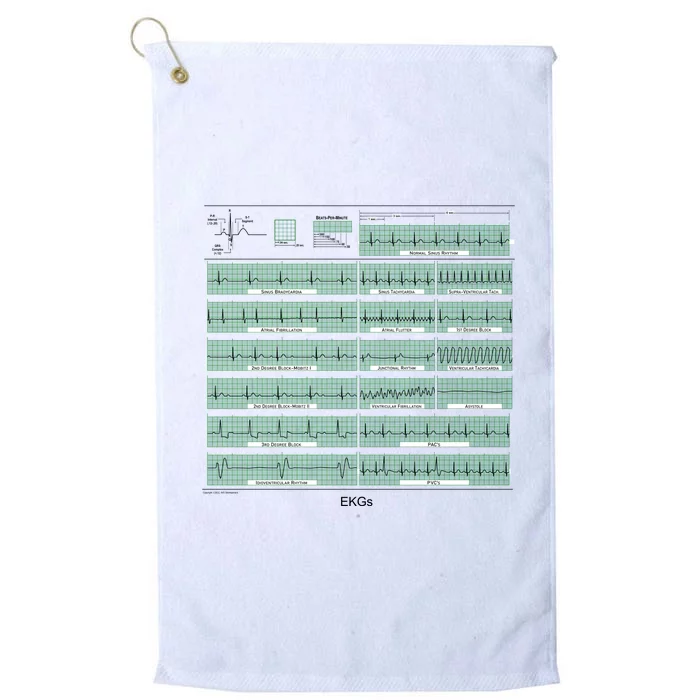 EKG Training Mug Platinum Collection Golf Towel