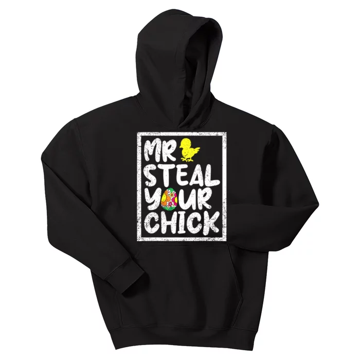 Easter Toddlers Mr Steal Your Chick Funny Spring Humor Kids Hoodie