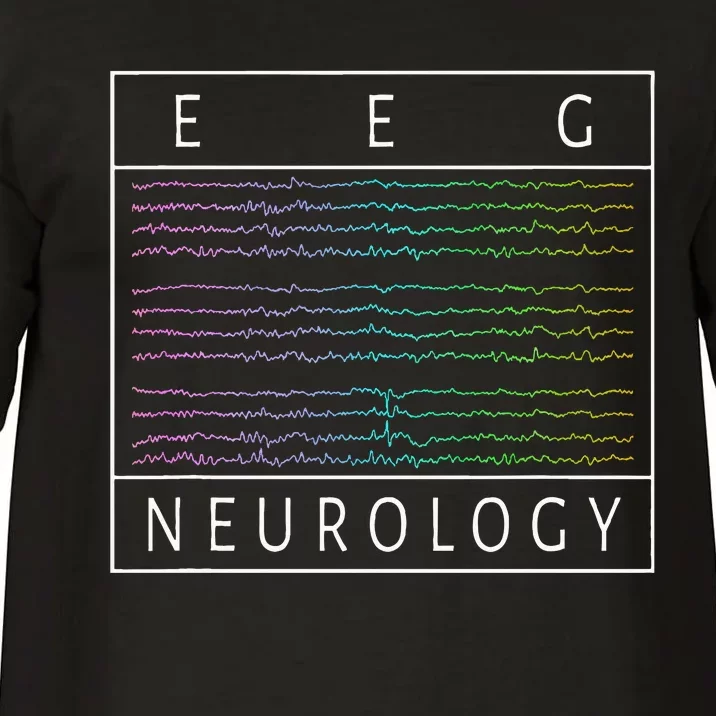 Eeg Technologist Neurology Colorful Brain Waves Eeg Comfort Colors T-Shirt