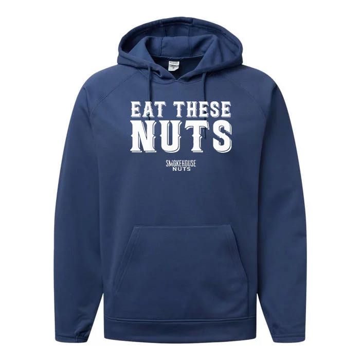 Eat These Nuts Performance Fleece Hoodie