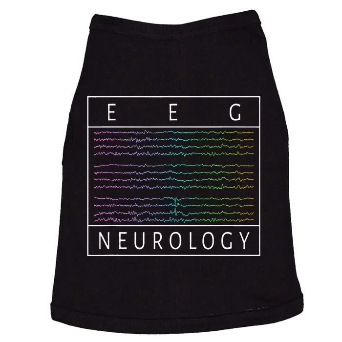 Eeg Technologist Neurology Colorful Brain Waves Eeg Doggie Tank