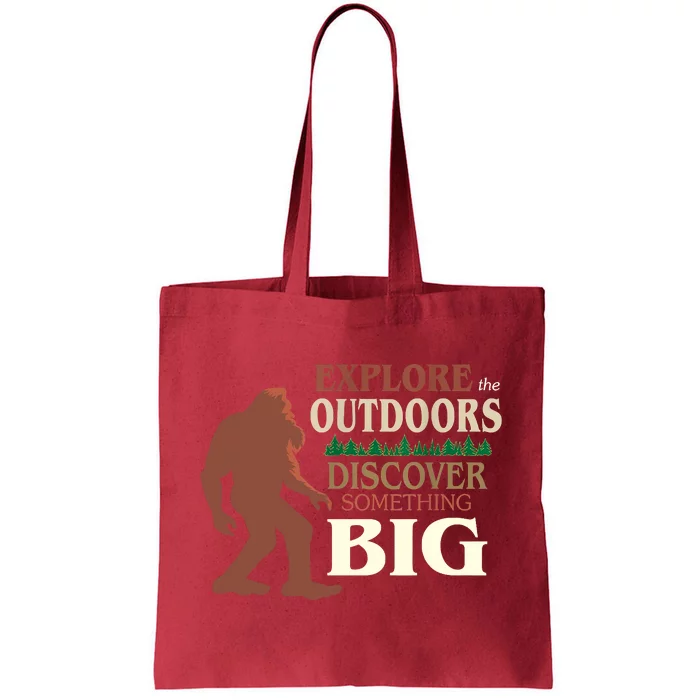 Explore The Outdoors Discover Something Big Funny Explorer Tote Bag