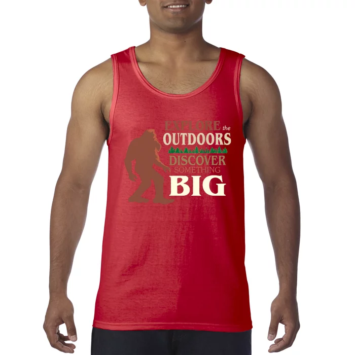 Explore The Outdoors Discover Something Big Funny Explorer Tank Top