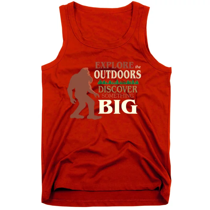 Explore The Outdoors Discover Something Big Funny Explorer Tank Top