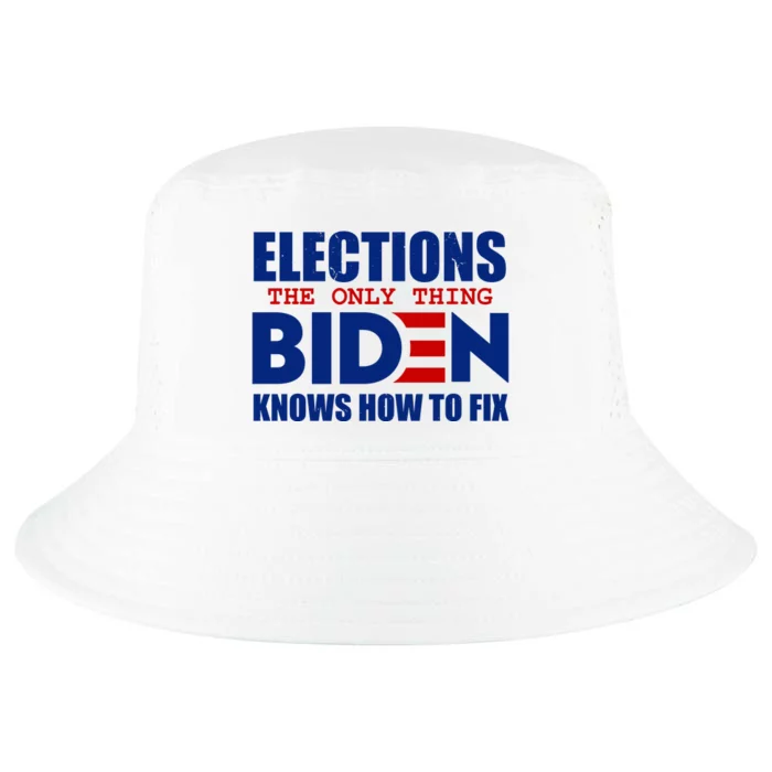 Elections The Only Thing Biden Knows How To Fix Cool Comfort Performance Bucket Hat