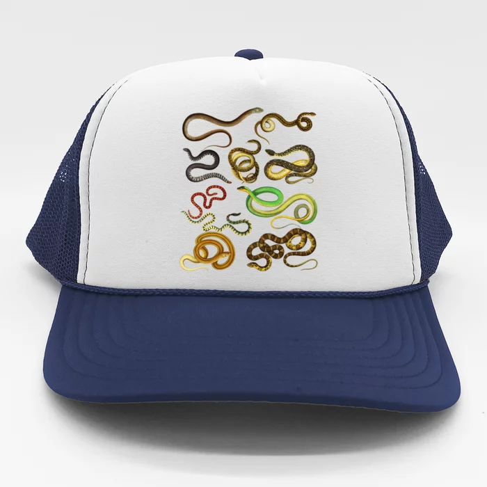 Educational Types Of Snake Gift Trucker Hat