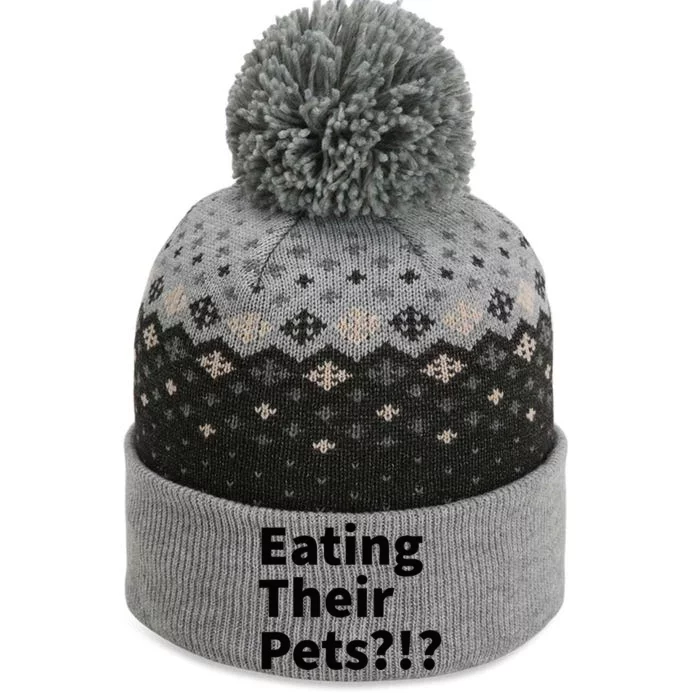 Eating Their Pets Funny Trump Debate Bizarre Weird Quote The Baniff Cuffed Pom Beanie