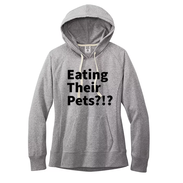 Eating Their Pets Funny Trump Debate Bizarre Weird Quote Women's Fleece Hoodie