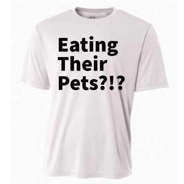 Eating Their Pets Funny Trump Debate Bizarre Weird Quote Cooling Performance Crew T-Shirt