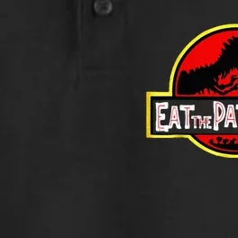 Eat The Patriarchy Feminist Dinosaur Dry Zone Grid Performance Polo