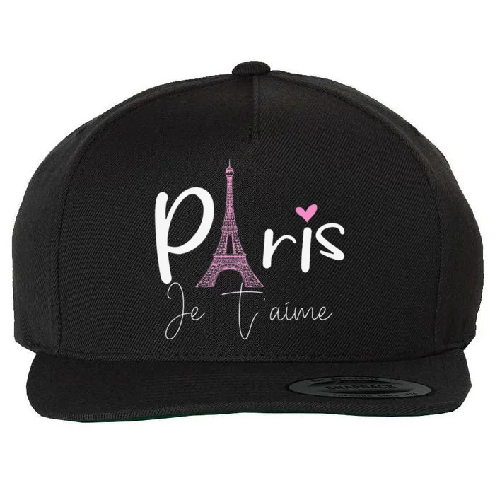 Eiffel Tower Paris Holiday France Souvenir Wool Snapback Cap