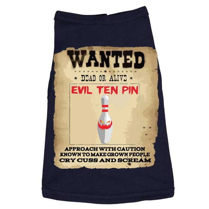 Evil Ten Pin 10 Funny Bowling Doggie Tank