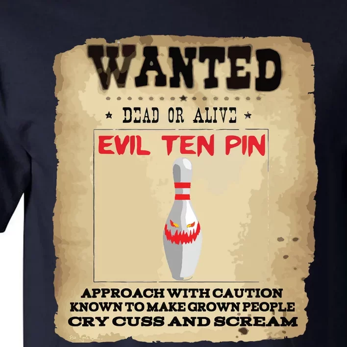 Evil Ten Pin 10 Funny Bowling Tall T-Shirt