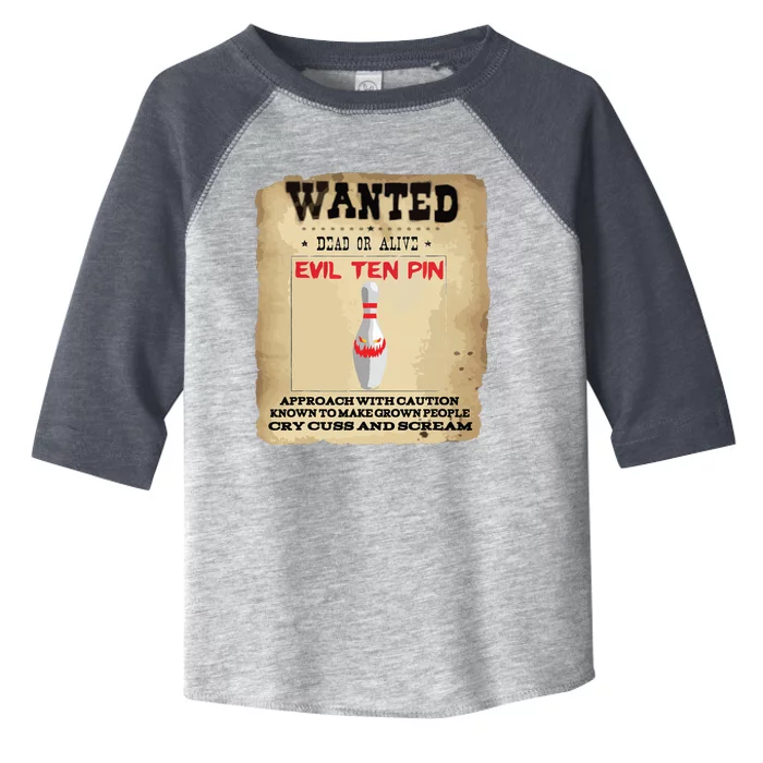 Evil Ten Pin 10 Funny Bowling Toddler Fine Jersey T-Shirt