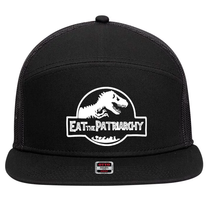 Eat The Patriarchy Feminist Essential 7 Panel Mesh Trucker Snapback Hat