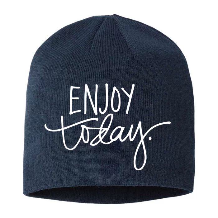 Enjoy Today Positive 8 1/2in Sustainable Knit Beanie