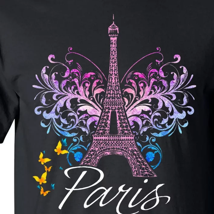 Eiffel Tower Paris Holiday France Souvenir Tall T-Shirt