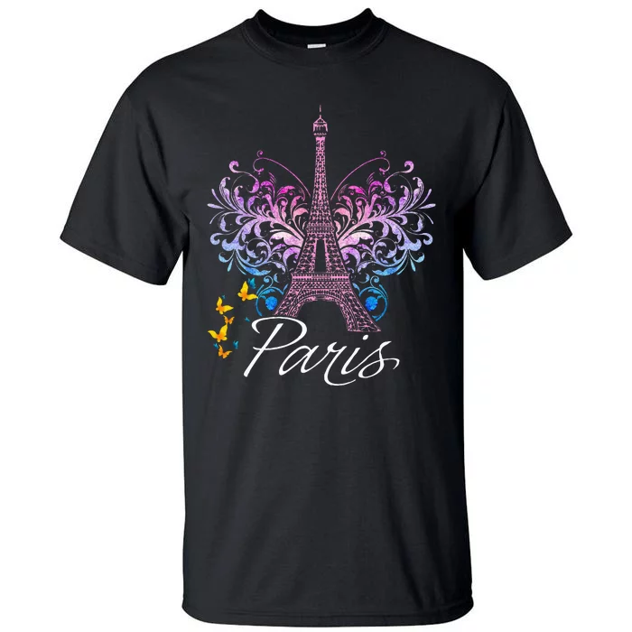 Eiffel Tower Paris Holiday France Souvenir Tall T-Shirt