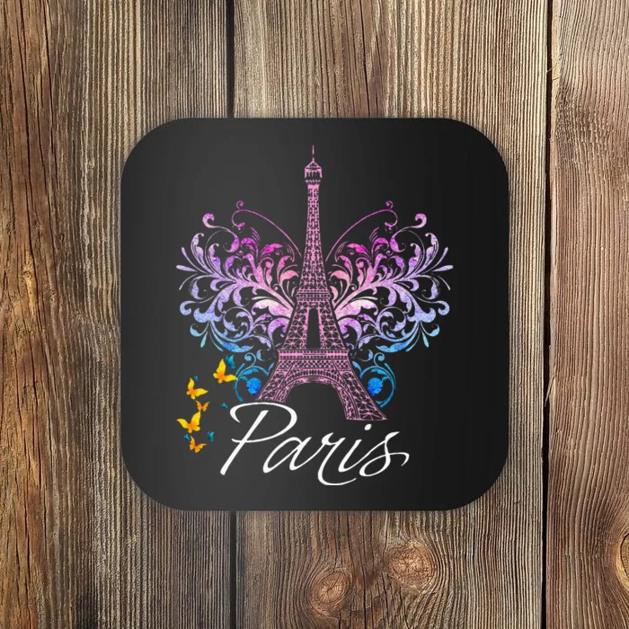 Eiffel Tower Paris Holiday France Souvenir Coaster