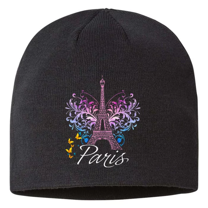 Eiffel Tower Paris Holiday France Souvenir 8 1/2in Sustainable Knit Beanie