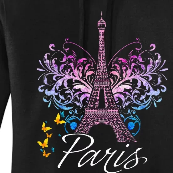 Eiffel Tower Paris Holiday France Souvenir Women's Pullover Hoodie