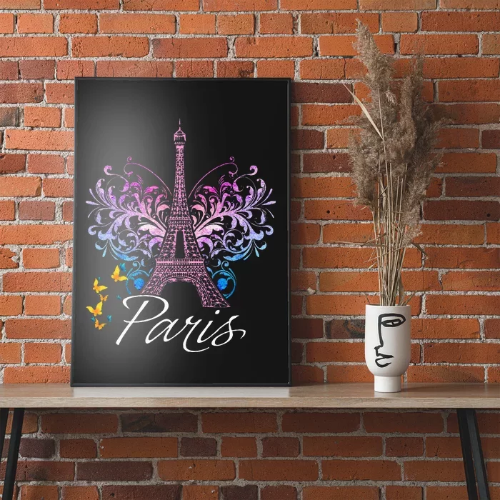 Eiffel Tower Paris Holiday France Souvenir Poster