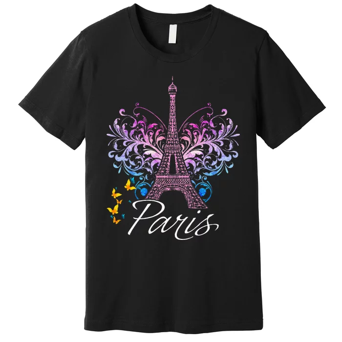 Eiffel Tower Paris Holiday France Souvenir Premium T-Shirt