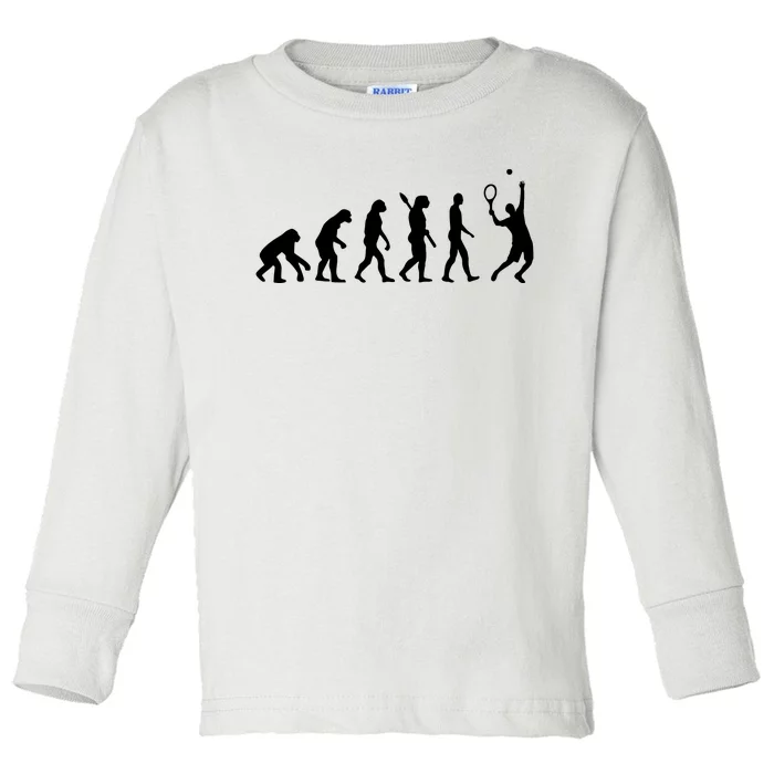 Evolution Tennis Player Toddler Long Sleeve Shirt