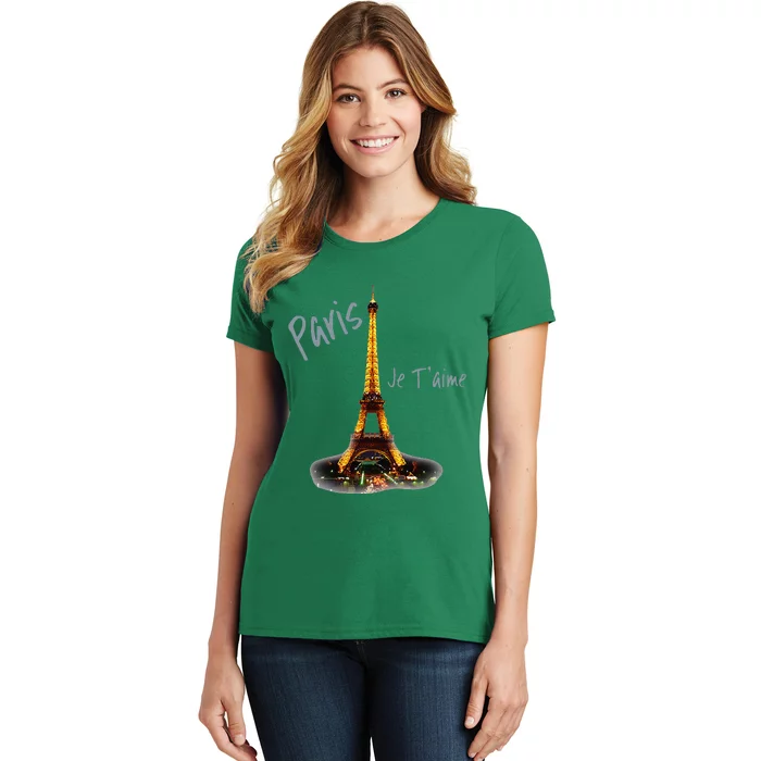 Eiffel Tower Paris Vintage I Love Paris France Women's T-Shirt