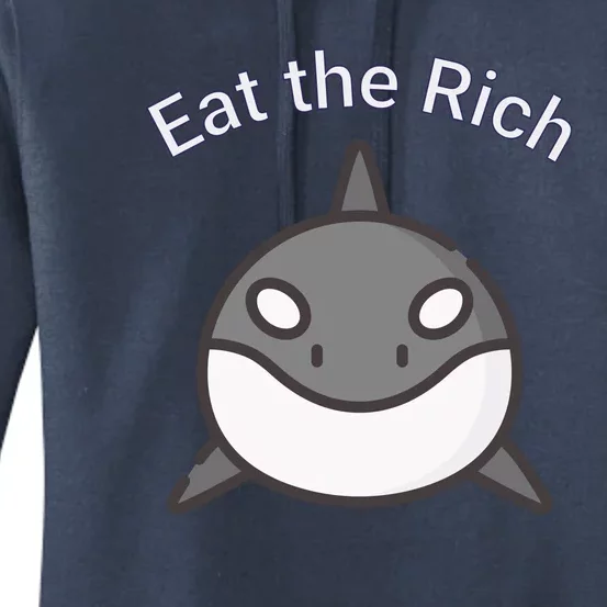 Eat The Rich Uaw Strike Killer Whale Women's Pullover Hoodie